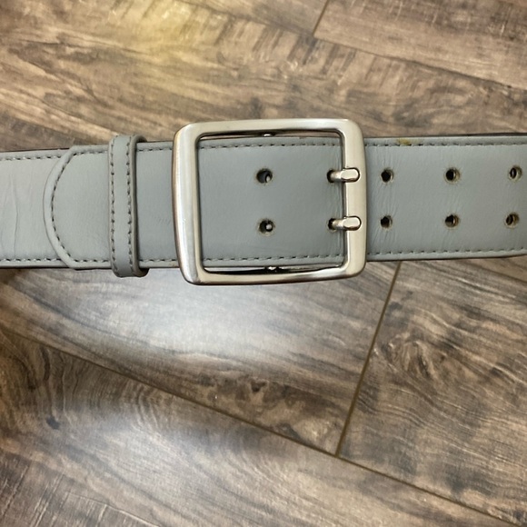Bond & Co. Studded leather collar for big dogs xxl Gray with silver buckle - Picture 1 of 7